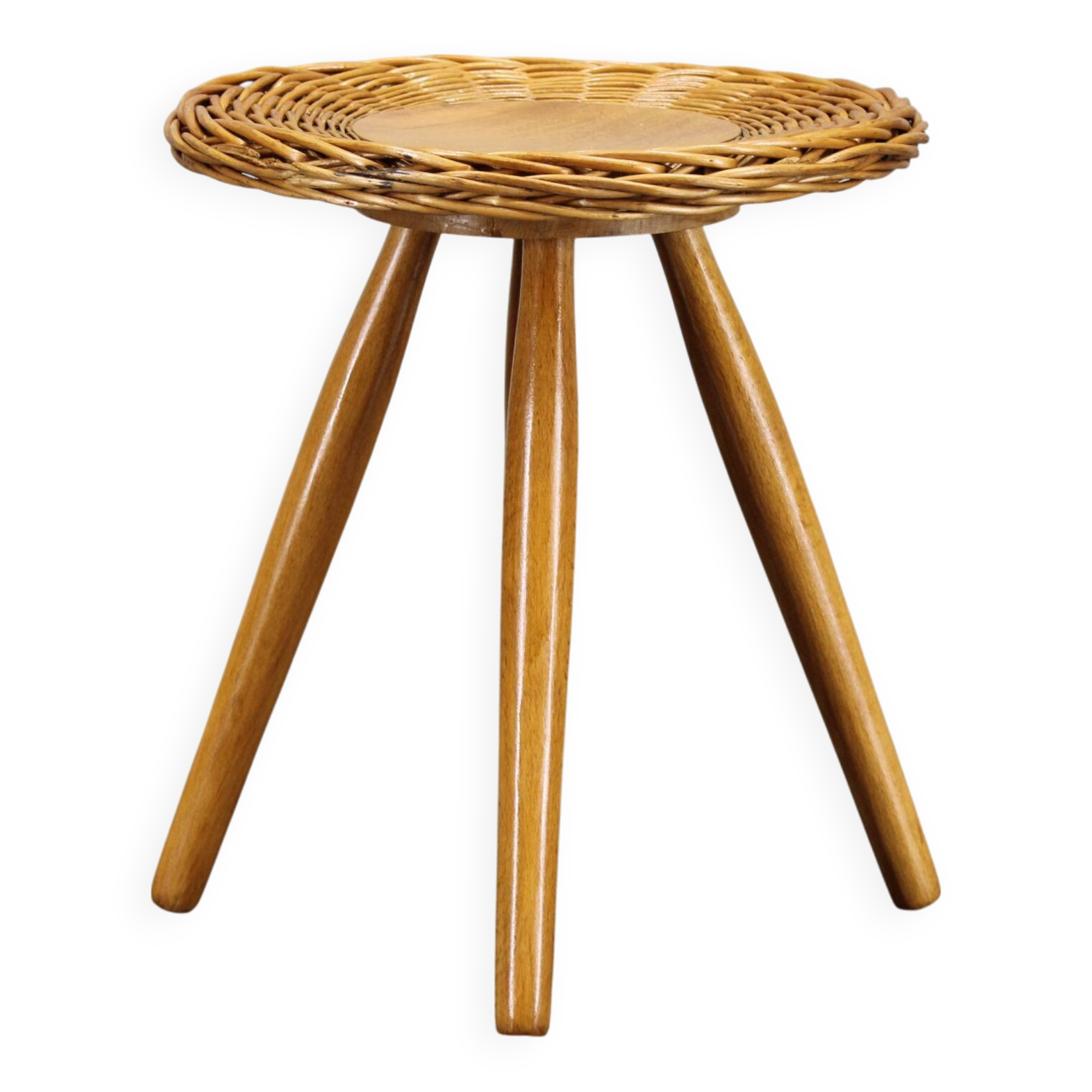 1970s Jan Kalous Wooden Stool for ULUV, Czechoslovakia