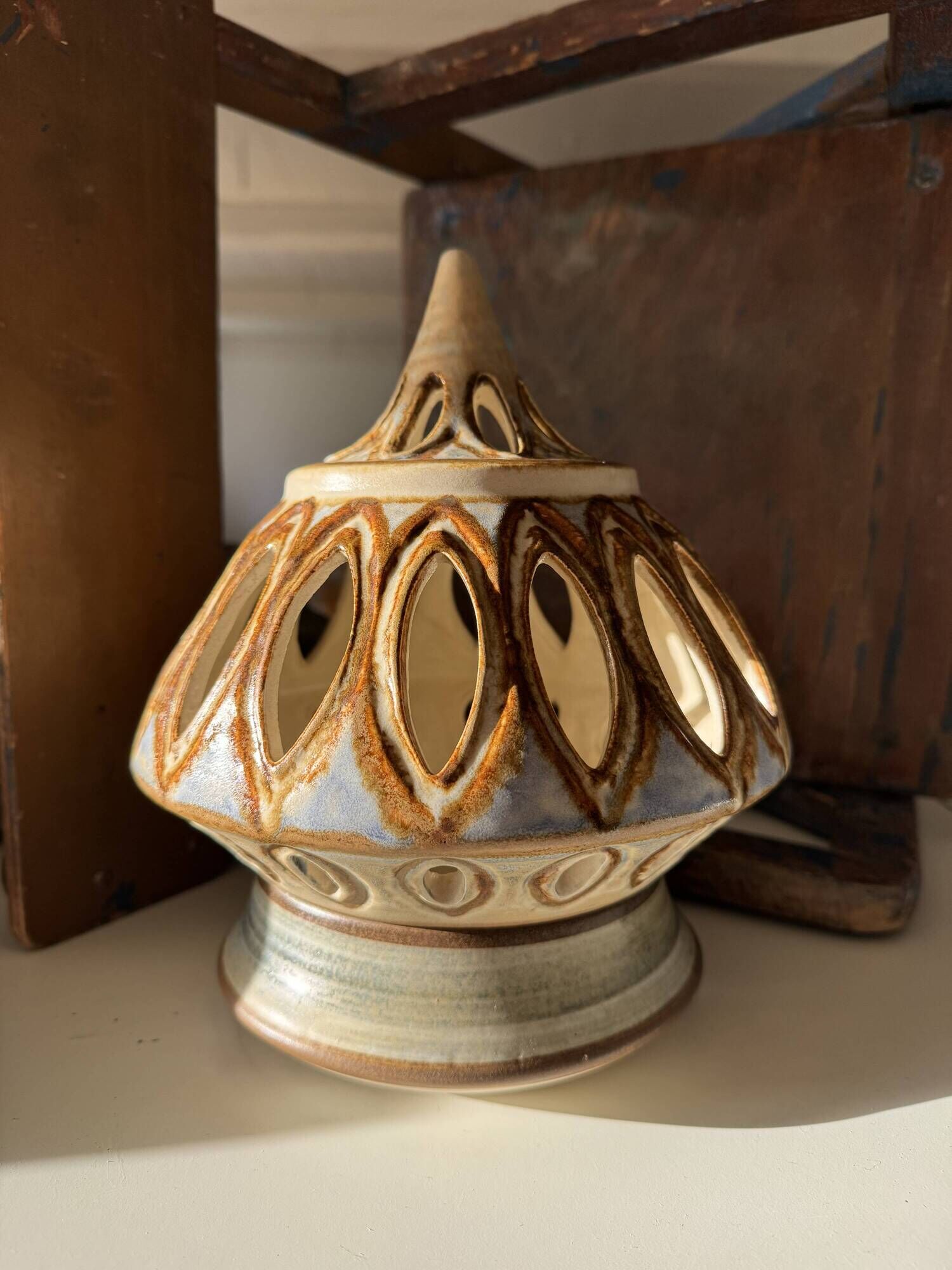 lantern Noomi Backhausen, Søholm Stentøj, Denmark, mid century