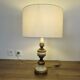 Large baroque lamp in polychrome wood, 1960s