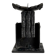 Vintage brutalist heavy wrought iron candle holder sculpture