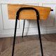 Small vintage red and wood desk