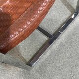 Ralph lauren leather & chrome lounge chair - usa 1990's