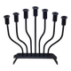 FOLK ART - JUDAICA Menorah Old Candlestick 7 arms of light in wrought iron
