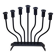 FOLK ART - JUDAICA Menorah Old Candlestick 7 arms of light in wrought iron