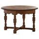 Mid-century Danish round side table in solid oak, Henning Kjærnulf, 1960s.