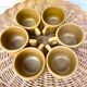 Vintage stoneware coffee cups