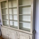 Bookcase, ecru wood, Basic Line brand by Luc Meganck