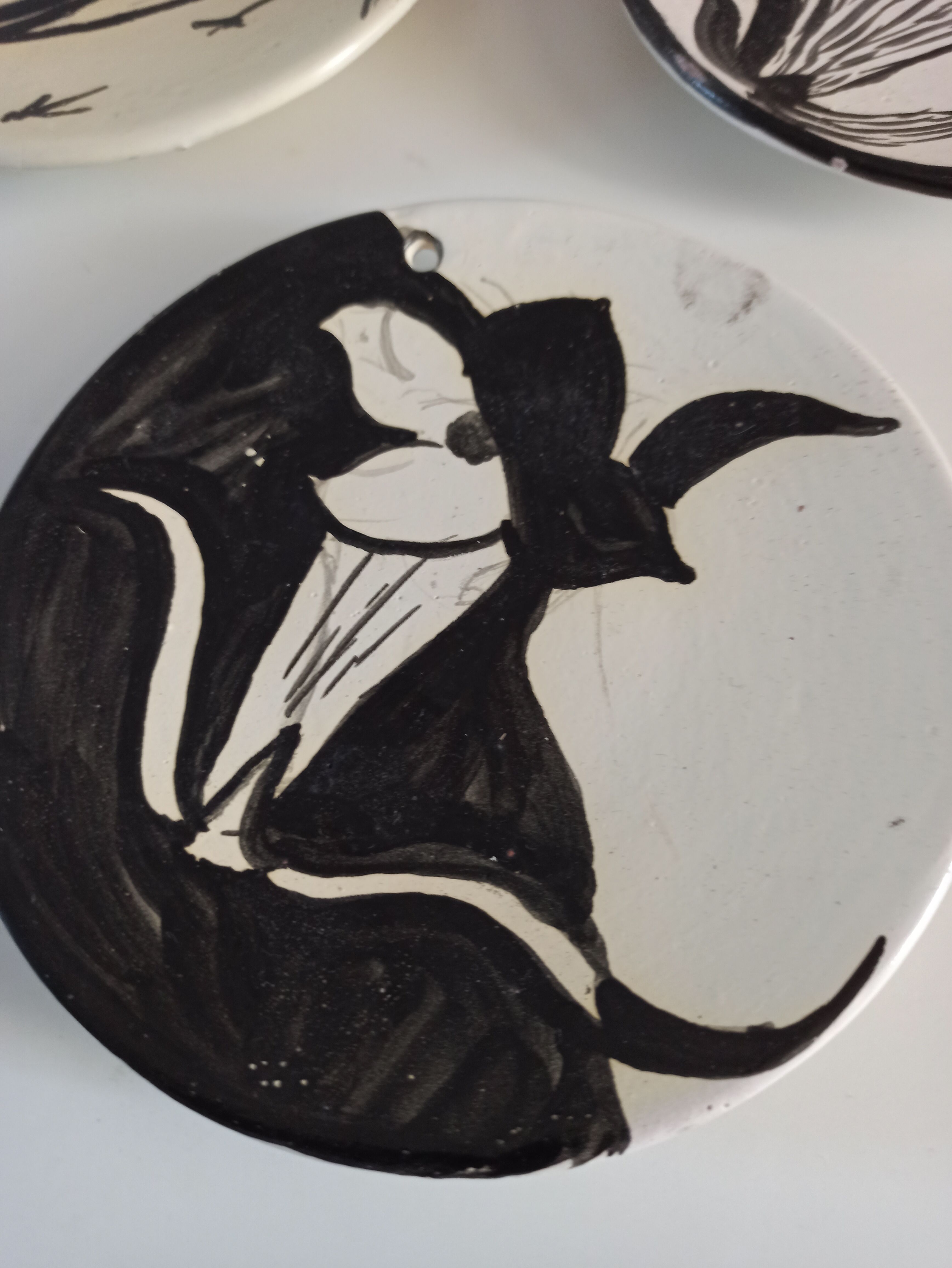 Hand-painted plates by René Chaix