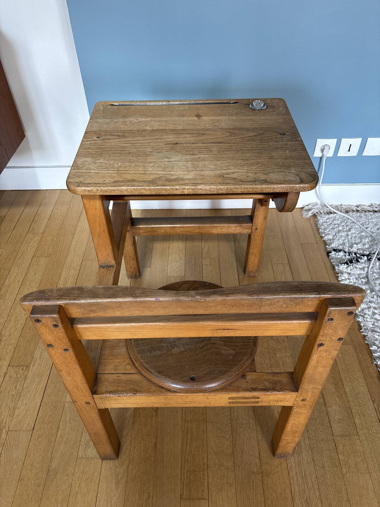 School desk from the 50s-60s.