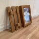 Arrangement / suspended mirror scandinavian design 1960.