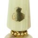 Fifties Vintage Table Lamp Onyx Marble Brass Acanthus