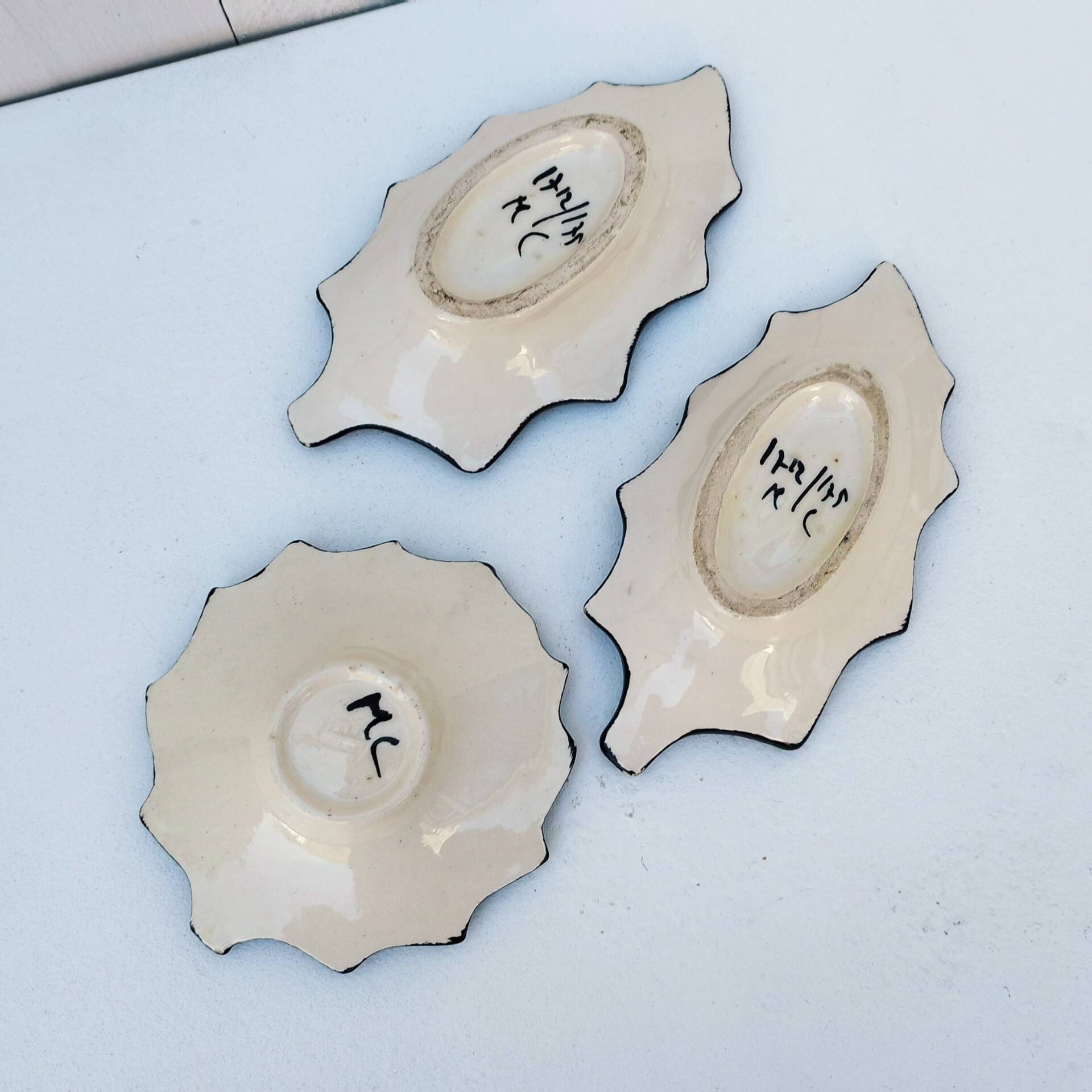 Three vintage Vallauris ceramic bowls
