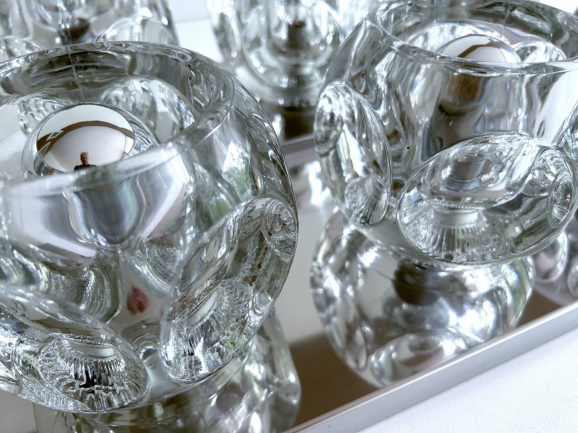 Pair of XXL Vintage Space Age Wall Lights