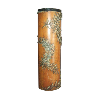 Rouleau d'imprimerie XIXe tissu naturaliste