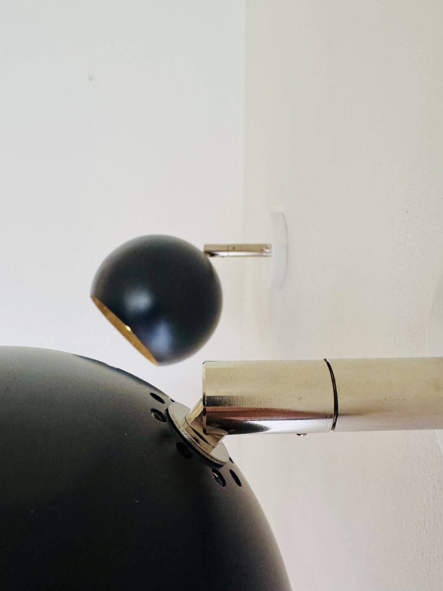 A5-1300 Globe Wall Lamps In Black By Raak Amsterdam, The Netherlands 1970S