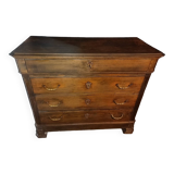 Walnut chest of drawers