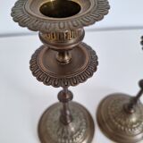 Vintage brass candle holders