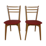 Paire de chaises vintage design