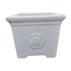 Contemporary reconstituted stone pot for the garden