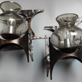 Brutalist sconces