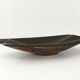 Verceram vintage 1960s black pearlescent ceramic fruit bowl