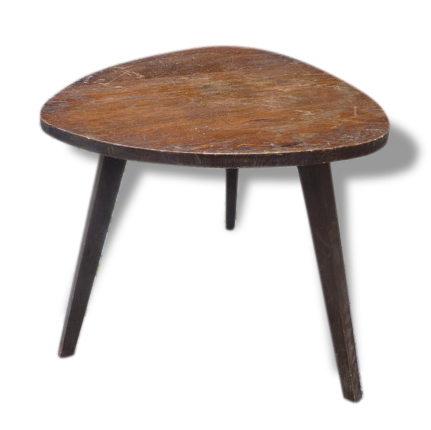 The 1950s wooden tripod side table