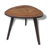 The 1950s wooden tripod side table