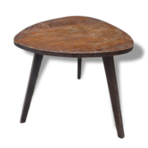 The 1950s wooden tripod side table