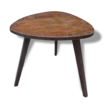 The 1950s wooden tripod side table
