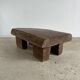 Asian solid wood quadripod brutalist coffee table H30 L81 l42