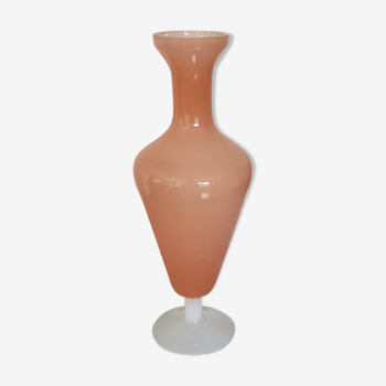 Powder pink Portieux opaline vase