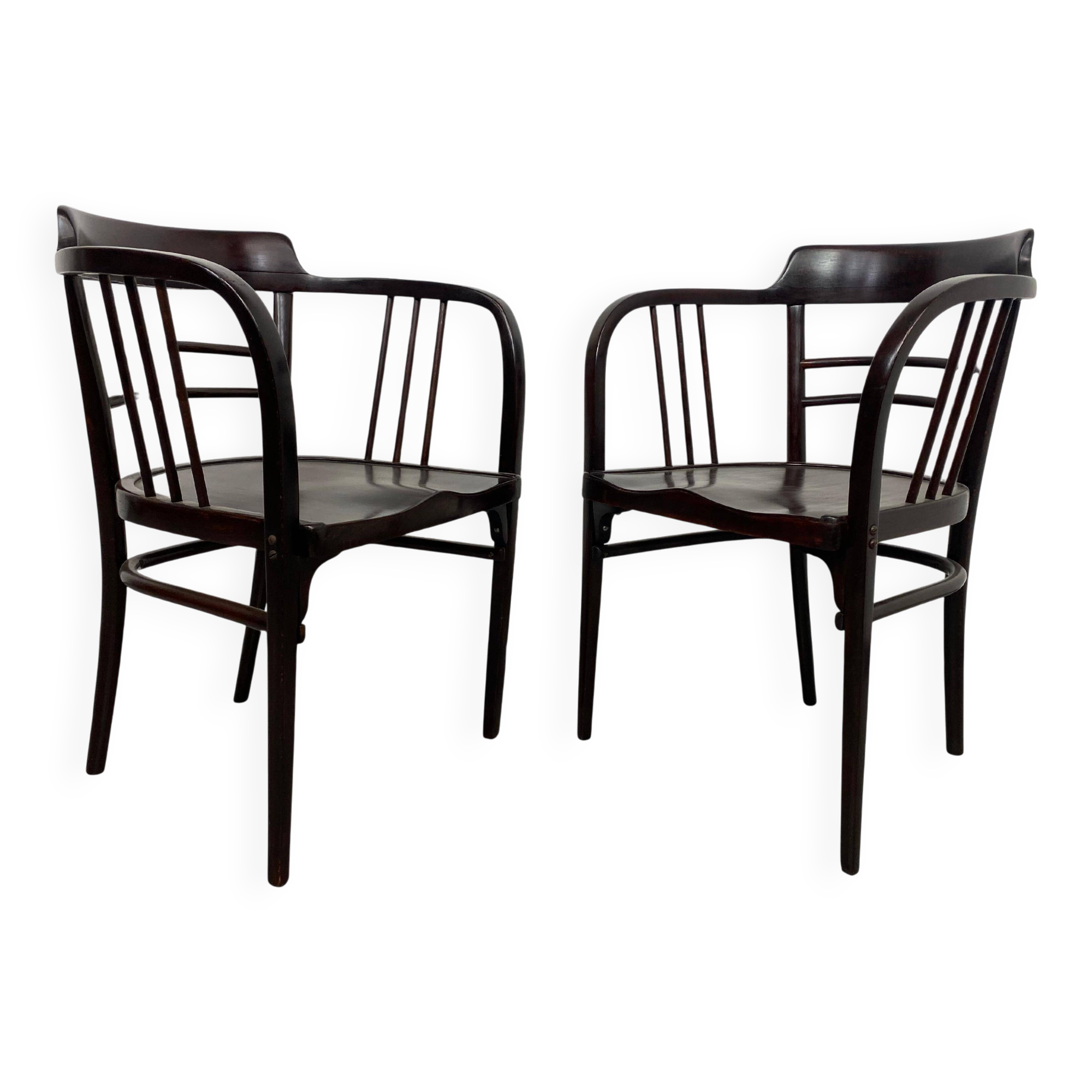 Secession Armchairs No. 6093 by Otto Wagner for Thonet