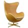 Egg chair in leather by Arne Jacobsen for Fritz Hansen Limited anniversary edition