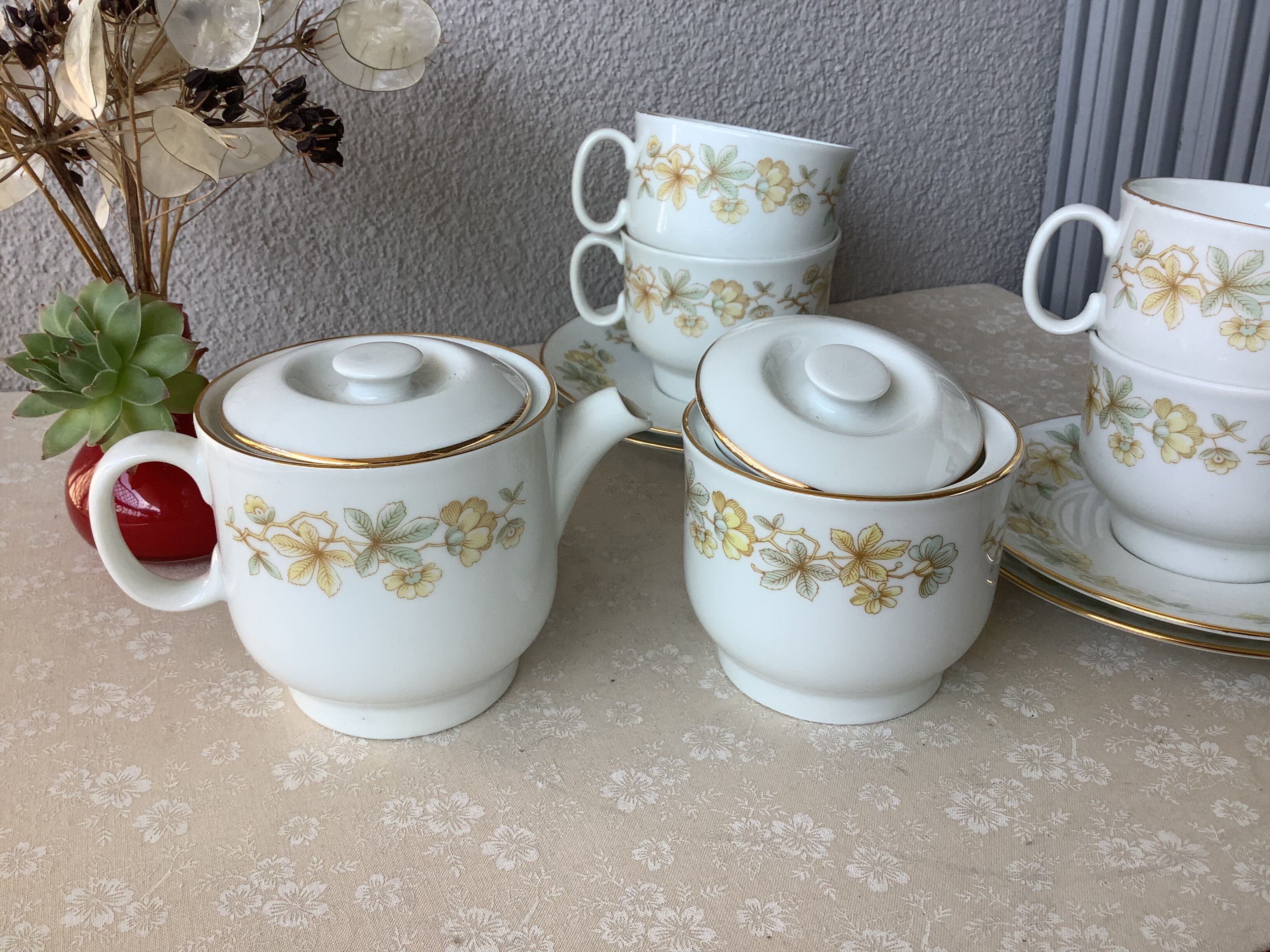 Richard Ginori Italy fine porcelain tea cups