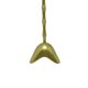 Candlestick, mid-century modern, brass, Poland, 1990s.