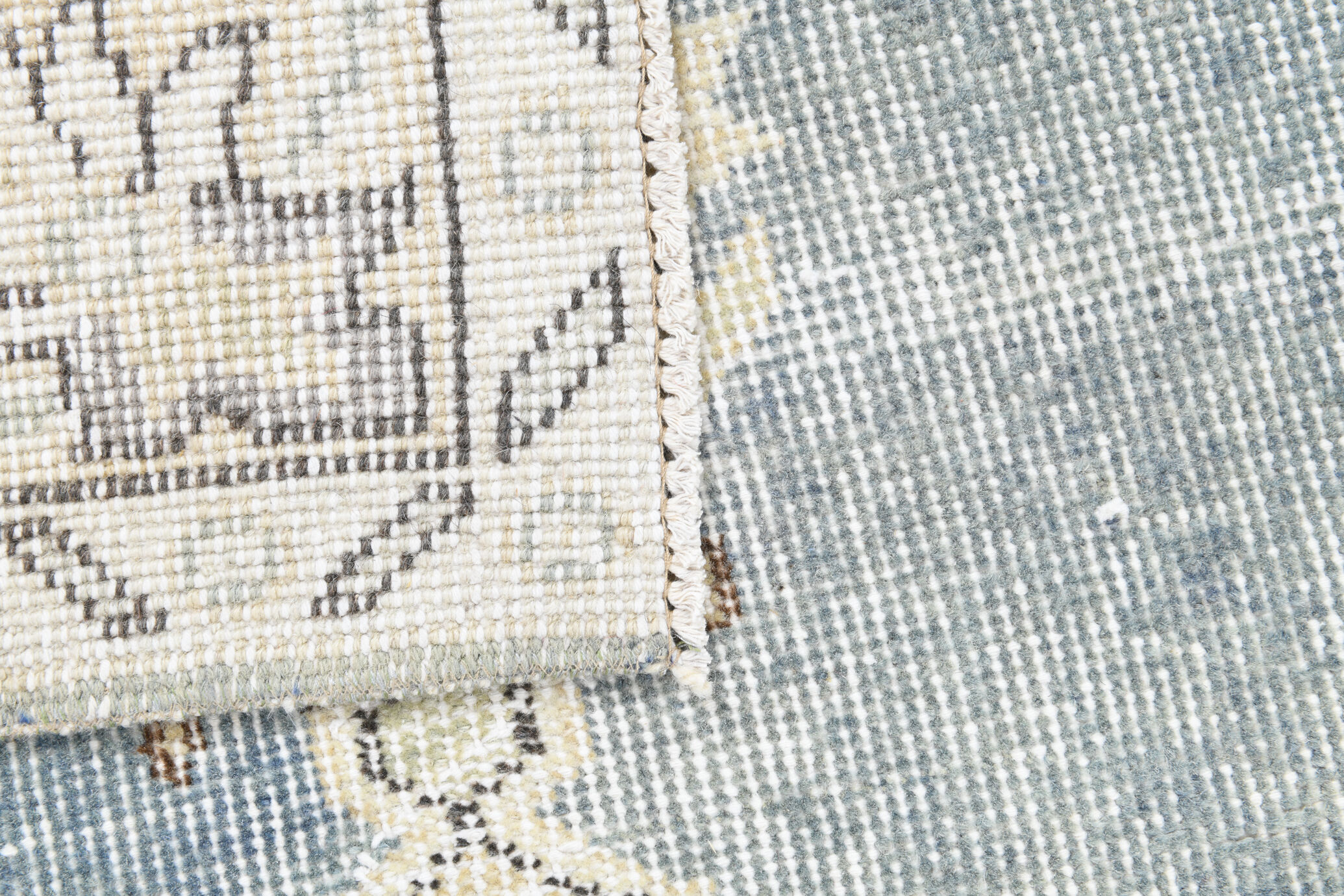 Classic soft blue carpets 216x117cm