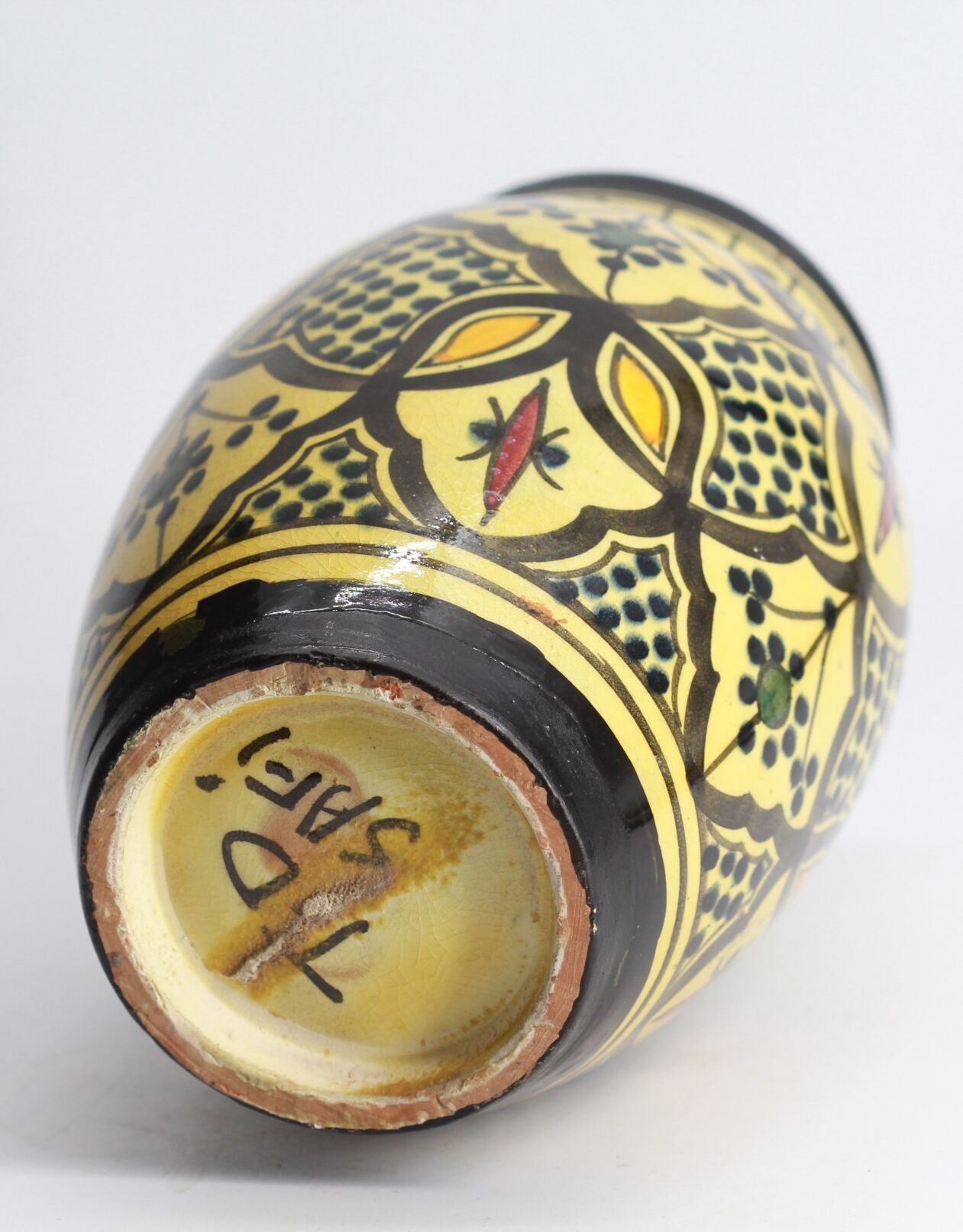 Moroccan safi ceramic vase