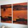 Dário Bosa abstract diptych (orange/red) signed / canvas Brasilian art