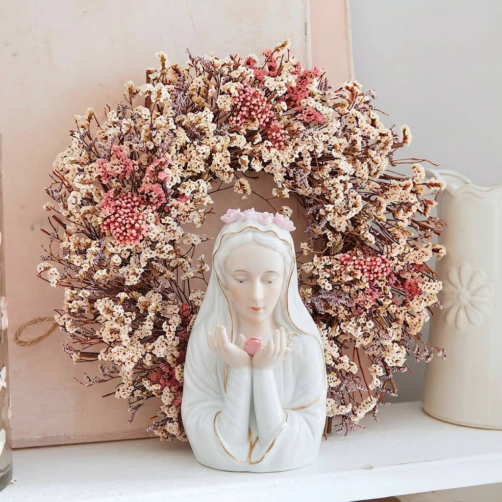 Sculpture de la vierge Marie vintage
