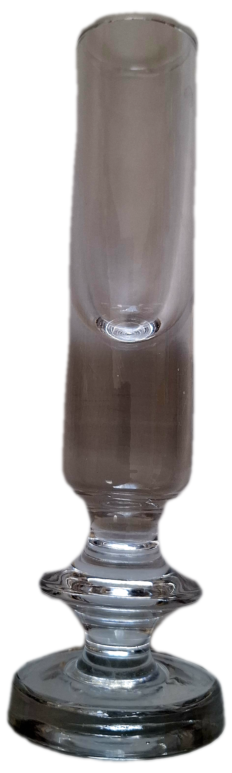 Antique single-stem vase in the shape of a candlestick.