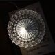 Wall-mounted ceiling light transparent glass vintage 1970s fixture