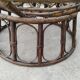Set of 3 Vintage Rattan Half-Spherical Armchairs