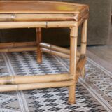 Tables basse en bambou années 60