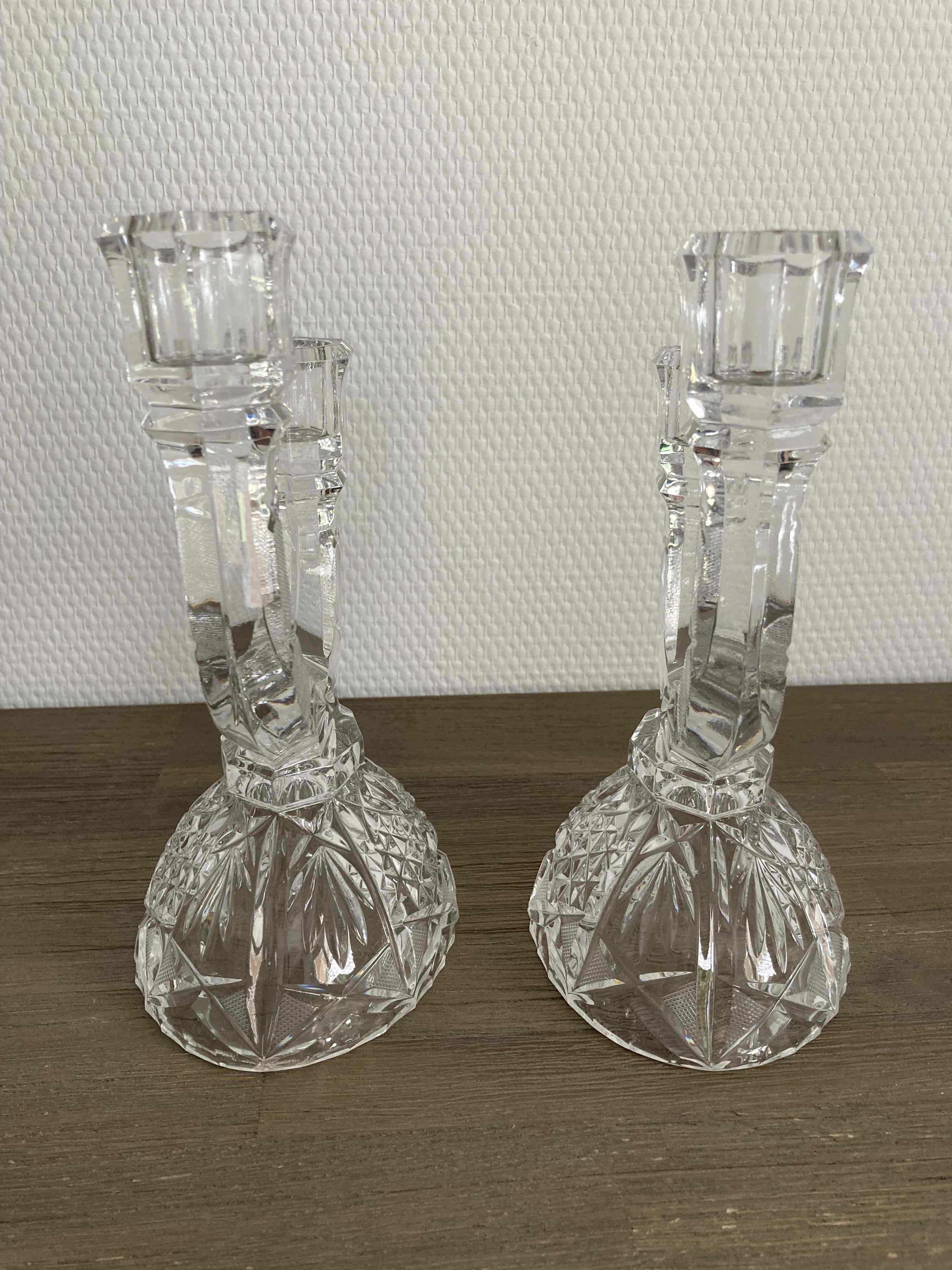 Cut crystal chandeliers