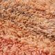 Tapis marocain vintage fait main en laine pêche