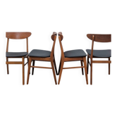 4 vintage Farstrup chairs 210