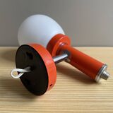 Mid Century orange wall sconce lamp 1970s