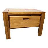 Vintage elm bedside table