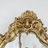 Baroque style wall mirror, in gilded resin, 1960/70
