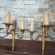 Antique bronze wall sconces